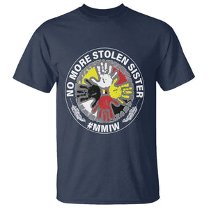 MMIW T Shirt No More Stolen Sisters Stop Missing Murdered Indigenous Women Girl TS09 Navy Printyourwear