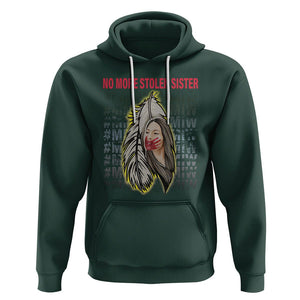 MMIW Hoodie No More Stolen Sisters Stop Missing Murdered Indigenous Women Girl TS09 Dark Forest Green Printyourwear