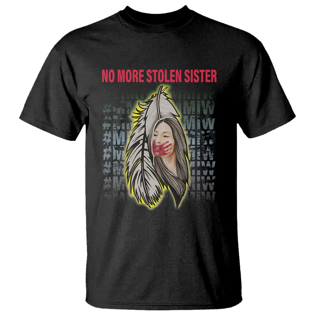 MMIW T Shirt No More Stolen Sisters Stop Missing Murdered Indigenous Women Girl TS09 Black Printyourwear