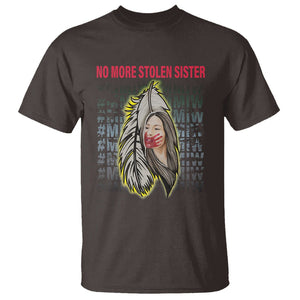 MMIW T Shirt No More Stolen Sisters Stop Missing Murdered Indigenous Women Girl TS09 Dark Chocolate Printyourwear