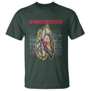 MMIW T Shirt No More Stolen Sisters Stop Missing Murdered Indigenous Women Girl TS09 Dark Forest Green Printyourwear