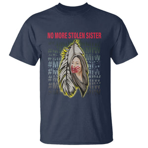 MMIW T Shirt No More Stolen Sisters Stop Missing Murdered Indigenous Women Girl TS09 Navy Printyourwear