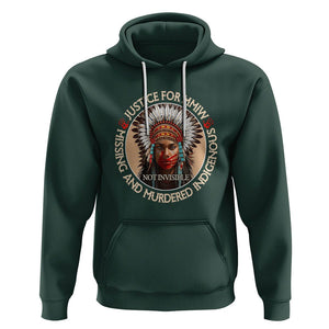 MMIW Hoodie Justice For Missing Murdered Indigenous Women Girl TS09 Dark Forest Green Printyourwear