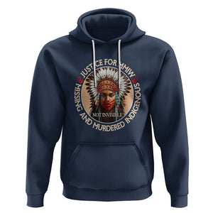 MMIW Hoodie Justice For Missing Murdered Indigenous Women Girl TS09 Navy Printyourwear