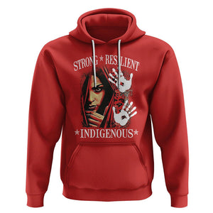 MMIW Hoodie Strong Resilient Indigenous Women Native American TS09 Red Printyourwear