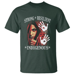 MMIW T Shirt Strong Resilient Indigenous Women Native American TS09 Dark Forest Green Printyourwear