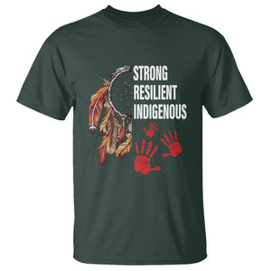 MMIW T Shirt Strong Resilient Indigenous Women Native American TS09 Dark Forest Green Printyourwear