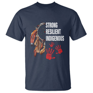 MMIW T Shirt Strong Resilient Indigenous Women Native American TS09 Navy Printyourwear