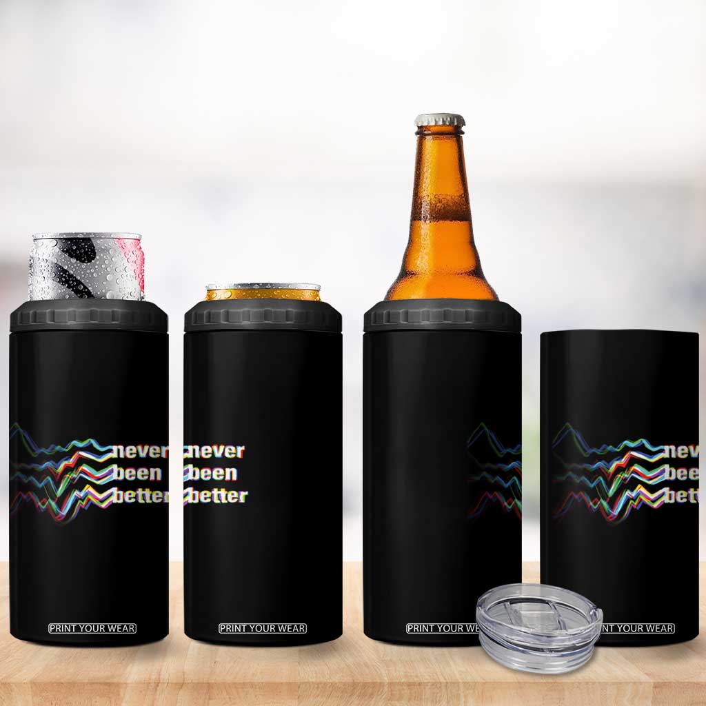 Mental Health 4 in 1 Can Cooler Tumbler Existential Dread Never Been Better Vaporwave Typography Aesthetic TS09 Print Your Wear