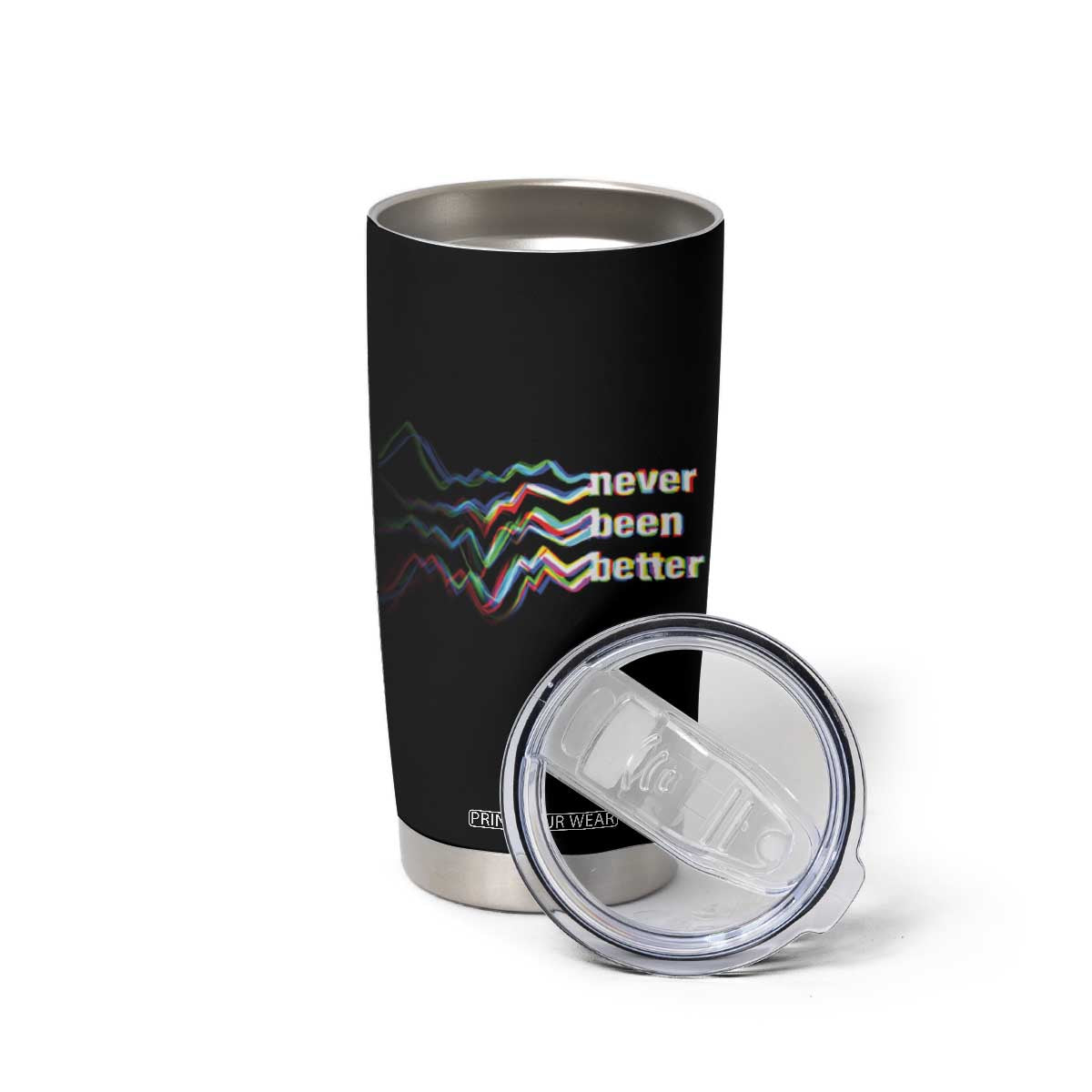 Mental Health Tumbler Cup Existential Dread Never Been Better Vaporwave Typography Aesthetic TS09 Print Your Wear