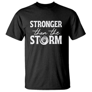 Mental Health Awareness T Shirt Stronger Than The Storm Warrior TS09 Black Printyourwear