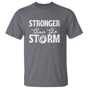 Mental Health Awareness T Shirt Stronger Than The Storm Warrior TS09 Charcoal Printyourwear