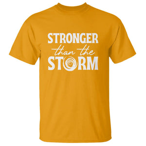 Mental Health Awareness T Shirt Stronger Than The Storm Warrior TS09 Gold Printyourwear