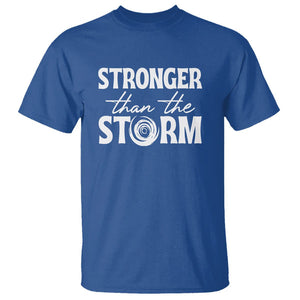 Mental Health Awareness T Shirt Stronger Than The Storm Warrior TS09 Royal Blue Printyourwear