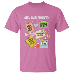 Mental Health Reminders Motivation T Shirt TS09 Azalea Printyourwear