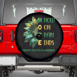 Mental Health Spare Tire Cover HOPE Hold On Pain Ends Suicide Prevention TS09 Black Print Your Wear