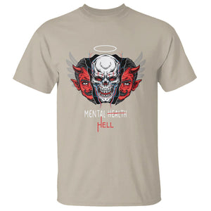 Mental Health Hell Satan Skull T Shirt TS09 Sand Printyourwear