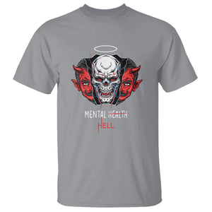 Mental Health Hell Satan Skull T Shirt TS09 Sport Gray Printyourwear