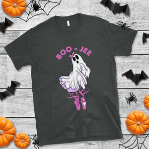 Halloween T Shirt Boo-Jee Ballerina Spooky Season Cute Ghost TS09 Dark Heather Print Your Wear