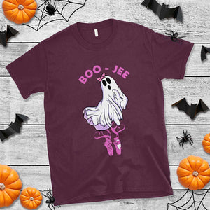 Halloween T Shirt Boo-Jee Ballerina Spooky Season Cute Ghost TS09 Maroon Print Your Wear