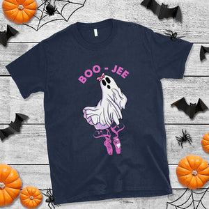 Halloween T Shirt Boo-Jee Ballerina Spooky Season Cute Ghost TS09 Navy Print Your Wear