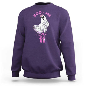 Halloween Sweatshirt Boo-Jee Ballerina Spooky Season Cute Ghost TS09 Purple Print Your Wear