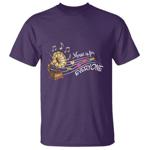 Music Lover Teacher T Shirt Music Is For Everyone TS09 Purple Print Your Wear