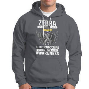 Zebra Squad Neuroendocrine Cancer Awareness Hoodie TS09 Charcoal Printyourwear