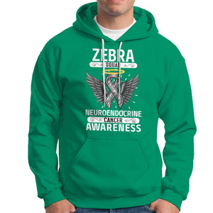 Zebra Squad Neuroendocrine Cancer Awareness Hoodie TS09 Irish Green Printyourwear