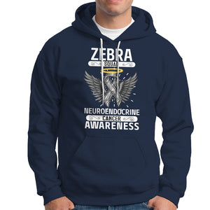 Zebra Squad Neuroendocrine Cancer Awareness Hoodie TS09 Navy Printyourwear