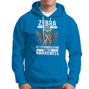 Zebra Squad Neuroendocrine Cancer Awareness Hoodie TS09 Sapphire Printyourwear