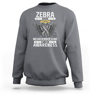 Zebra Squad Neuroendocrine Cancer Awareness Sweatshirt TS09 Charcoal Printyourwear