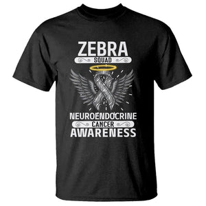 Zebra Squad Neuroendocrine Cancer Awareness T Shirt TS09 Black Printyourwear