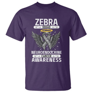 Zebra Squad Neuroendocrine Cancer Awareness T Shirt TS09 Purple Printyourwear