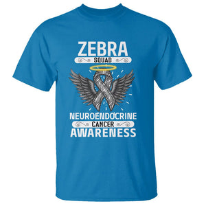 Zebra Squad Neuroendocrine Cancer Awareness T Shirt TS09 Sapphire Printyourwear