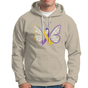 Fight Bladder Health And Cancer Awareness Butterfly Hoodie TS09 Sand Printyourwear