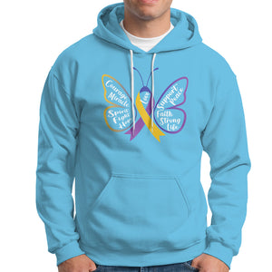 Fight Bladder Health And Cancer Awareness Butterfly Hoodie TS09 Sky Printyourwear