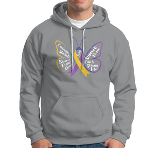 Fight Bladder Health And Cancer Awareness Butterfly Hoodie TS09 Sport Gray Printyourwear