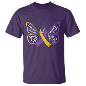 Fight Bladder Health And Cancer Awareness Butterfly T Shirt TS09 Purple Printyourwear