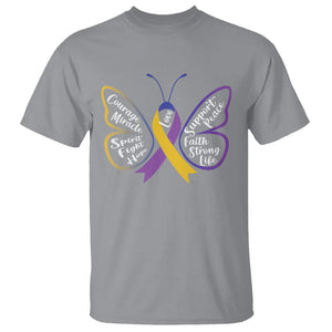 Fight Bladder Health And Cancer Awareness Butterfly T Shirt TS09 Sport Gray Printyourwear