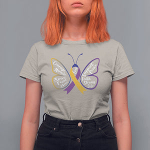 Fight Bladder Health And Cancer Awareness Butterfly T Shirt For Women TS09 Sand Printyourwear