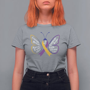 Fight Bladder Health And Cancer Awareness Butterfly T Shirt For Women TS09 Sport Gray Printyourwear