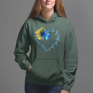 Diabetes Sunflower Shirt Type 1 Hoodie TS09 Dark Forest Green Printyourwear