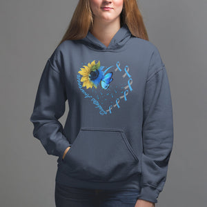 Diabetes Sunflower Shirt Type 1 Hoodie TS09 Navy Printyourwear