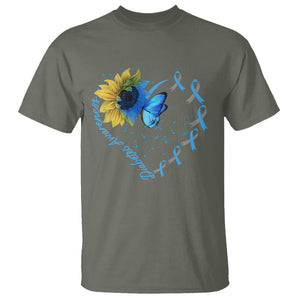 Diabetes Sunflower Shirt Type 1 T Shirt TS09 Military Green Printyourwear