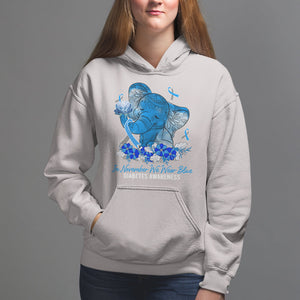 In November We Wear Cute Blue Elephant Diabetes Awareness Hoodie TS09 Ice Gray Printyourwear