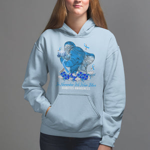 In November We Wear Cute Blue Elephant Diabetes Awareness Hoodie TS09 Light Blue Printyourwear