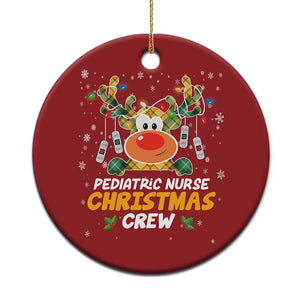 Pediatric Nurse Christmas Crew Cute Reindeer Christmas Ornament TS09 Print Your Wear