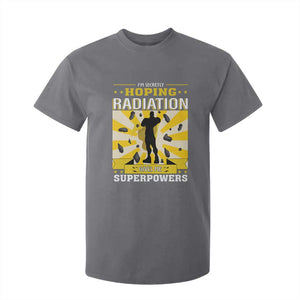 Chemotherapy Awareness T Shirt For Kid Radiation Gives Me Superpowers TS09 Charcoal Print Your Wear