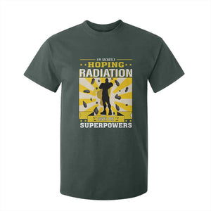 Chemotherapy Awareness T Shirt For Kid Radiation Gives Me Superpowers TS09 Dark Forest Green Print Your Wear